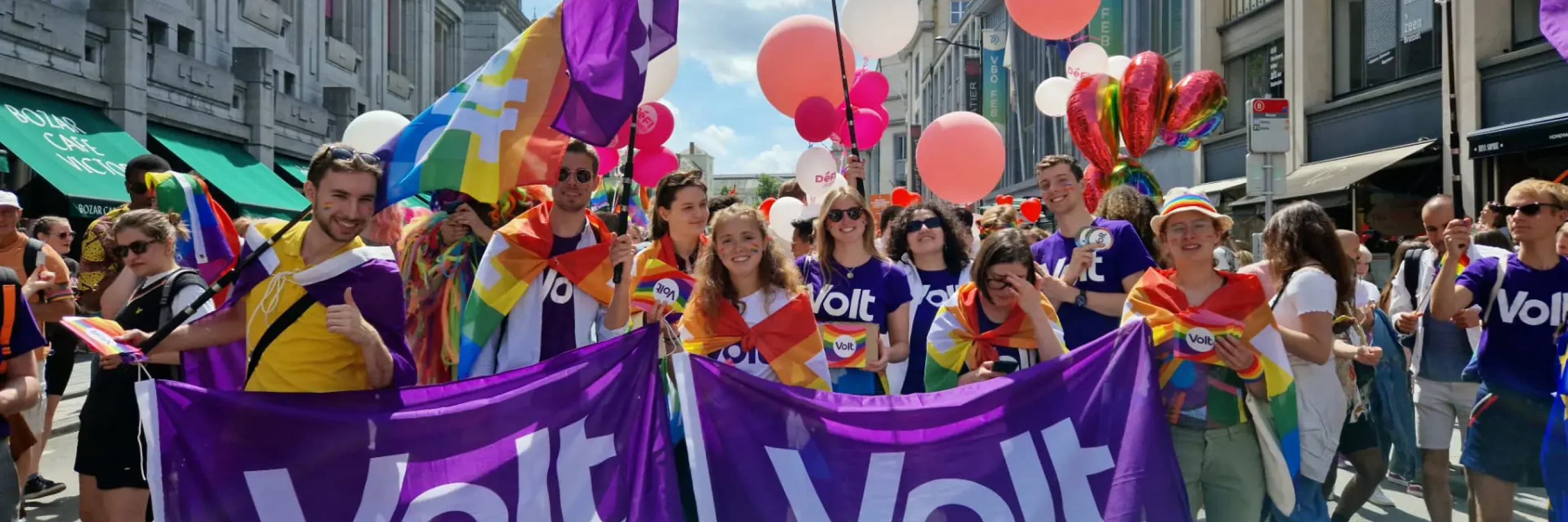 Volt group at Brussels pride