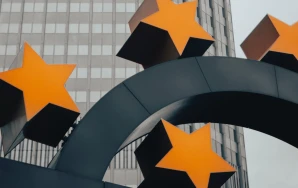Euro logo in Frankfurt